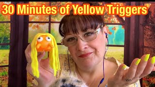 ASMR 30 Minutes of Yellow Triggers [upl. by Curr]