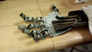 Our Prosthetic Arm Project 1 Hand Grip [upl. by Farwell]