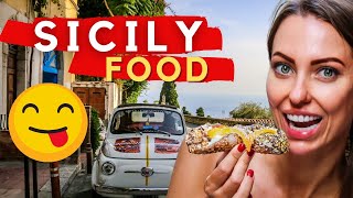 BEST FOOD IN SICILY ITALY What to Eat in Sicily Catania Taormina  Traditional Sicilian Food [upl. by Michal]