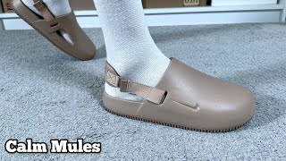 Nike Calm Mules Reviewamp On foot [upl. by Bannerman]