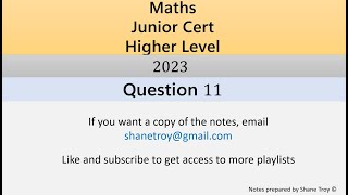 2023 JC HL Question 11 [upl. by Garrot]