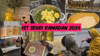 Ramadan 2024 🌙1st Sehri Alhamdullila  Chaat corner bhi bna lia  Ramadan Mubarak [upl. by Gregoire]