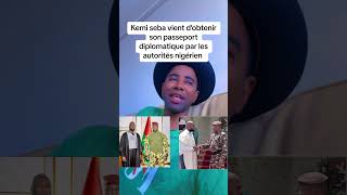 Kemi seba obtient son passeport diplomatique [upl. by Aronos]