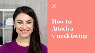 How To Attach VNeck Facing [upl. by Eriuqs302]