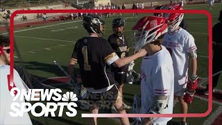 Regis Jesuit boys lacrosse edges Arapahoe [upl. by Esir485]