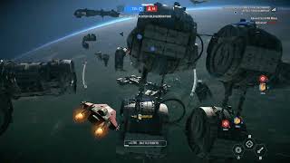 Starfighter Assault Gameplay  DQar Resistance Star Wars Battlefront II [upl. by Neiman63]