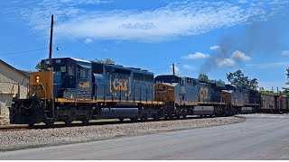 SD403 CSX 4386 Leads CSX E040 YN2 Leader on M211  090124 [upl. by Huan121]