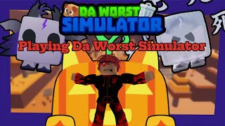 Playing da worst simulator Roblox [upl. by Sochor]