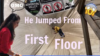 He Jumped from First Floor  Smallest City in the World  Adventure Valley Belgium [upl. by Pieter]