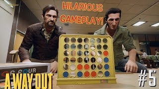 HILARIOUS quotA WAY OUTquot GAMEPLAY 5 WITH ITSREAL85 amp PU55NBOOT5 [upl. by Irolam848]