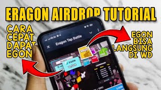 Cara Bermain Eragon Tap Battle  Cara Cepat Mendapatkan EGON Airdrop Eragon  BKD tutorials Airdrop [upl. by Manheim]