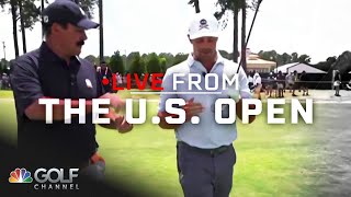 Bryson DeChambeau shows off hybrid iron at US Open  Live From the US Open  Golf Channel [upl. by Iline]