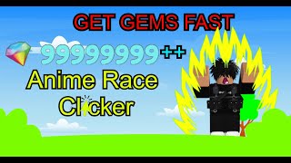 How to Get Gems FAST in Anime Race Clicker  Roblox Tutorial [upl. by Clayton]