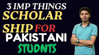 Scholarship for Pakistani Students Essential Tips amp FAQs [upl. by Amoreta]