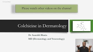 Colchicine in Dermatology  Agent Mechanism of Action Uses Sideeffects [upl. by Dickinson]