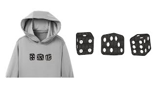 Generic Dice embroidery logo for Hoodie [upl. by Hanselka]