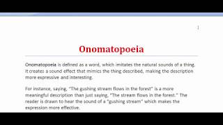 Onomatopoeia  What is Onomatopoeia Figure of Speech  Literary Terms [upl. by Dempster]