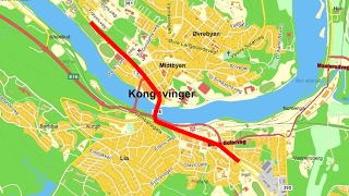 KONGSVINGER 1980 Rv 2 gjennom sentrum [upl. by Nirda]