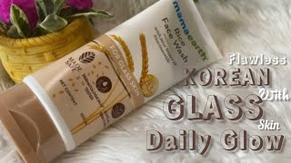 Mamaearth Rice Face Wash Glass Skin Korean Skin Care Review youtube shorts skincare viralvideo [upl. by Nel697]