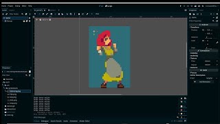 Dancing Girl animation and sprite sheet setup in Godot 4 [upl. by Ammej]