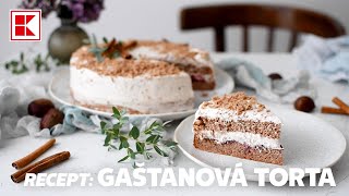 Recepty Bezlepková gaštanová torta  Kaufland [upl. by Leeann50]