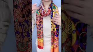 7 Stylish scarf ideas scarfstyles scarftie scarftutorial scarf [upl. by Rintoul]