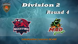 Atlasbasket  Div 2Round 4  BASXETONIA vs MAD FROGS [upl. by Llenreb]