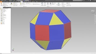 Pseudorhombicuboctahedron  Autodesk Inventor [upl. by Elyn]