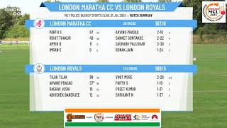 London Maratha 2024 v MCL London Royals London Royals [upl. by Atnoek]