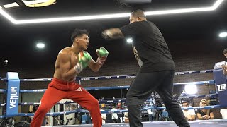 EMILIANO FERNANDO VARGAS Shows SPEED As He Works Out To Face LARRY FRYERS Friday Sept 20th [upl. by Bega]