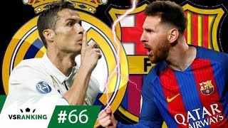 OS 10 MAIORES GOLAÇOS DE CR7 E MESSI NO EL CLÁSICO  VSRANKING 66 [upl. by Susejedesoj]