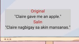 MGA PARAAN NG PAGSASALIN PPTP PATATAG [upl. by Ahsitan]