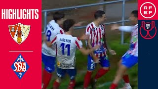 Resumen  Copa del Rey  UD Barbastro 40 SD Amorebieta  Primera eliminatoria [upl. by Ashby]