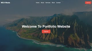 Home Page Using Html and CSS  Landing Page  HTML CSS [upl. by Airym]