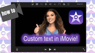 How To Add Text to iMovie Video Use Custom Text  Any Graphics [upl. by Jamison]