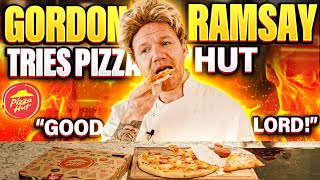 Gordon Ramsay tries a PIZZA HUT [upl. by Ayouqat964]