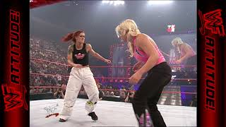 Ivory amp Molly Holly vs Lita amp Chyna  RAW IS WAR 2001 [upl. by Doralin105]