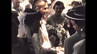 July 21 1956  Barbara Gavigan and George Gottschalk wedding [upl. by Lohrman]