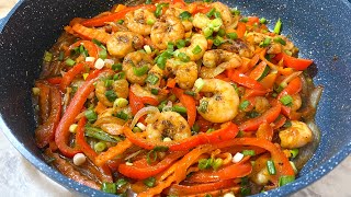 Shrimp Stir Fry made simple and easy shrimp seafood shrimpstirfry stirfry cookingchannel food [upl. by Horton953]