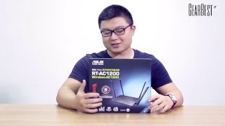 Gearbest Review ASUS RTAC1200 Wireless Router review  Gearbestcom [upl. by Nivonod442]