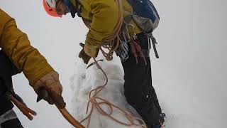 Snowy ridge to summit Monch [upl. by Mundt]