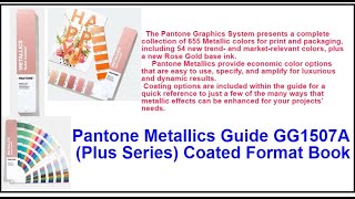 PANTONE Metallics Guide GG1507A [upl. by Airres]