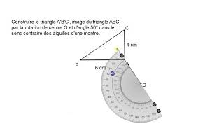 Rotation • comment construire limage dune figure • méthode complète • troisième [upl. by Thurlough341]