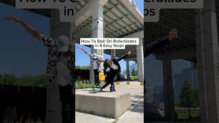 How To Stall On Rollerblades For Beginners 🔥😱 rollerblading summervibes shorts [upl. by Aglo]