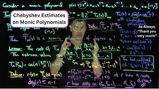 Chebyshev Polynomials and Estimates on Monic Polynomials [upl. by Caniff]