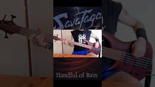 Savatage  Handful of rain Bass cover shorts short savatage handfulofrain jonoliva basscover [upl. by Birdt]