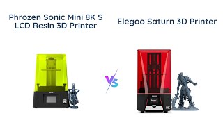 Phrozen Sonic Mini 8K S vs ELEGOO Saturn 3  3D Printer Comparison 🌟 [upl. by Sida]