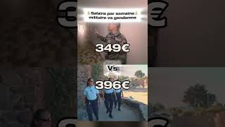 Salaire par semaine militaire vs gendarme salaires metier métiers salaire [upl. by Anabelle]