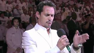 Marc Anthony Sings US National Anthem Star Spangled Banner [upl. by Hardy]