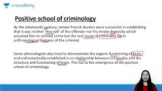 Positive School of Criminology  Cesare Lambroso [upl. by Adamec]